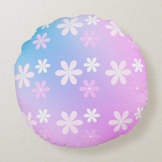 Floral  round cushion