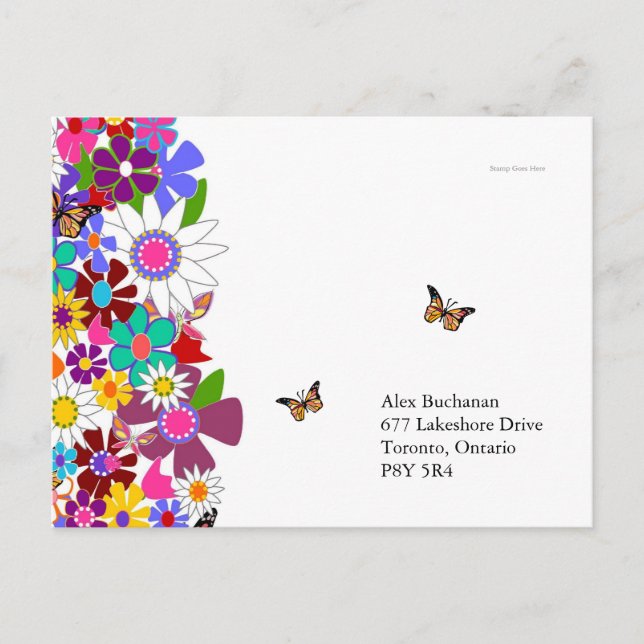 Floral RSVP Postcards (Front)
