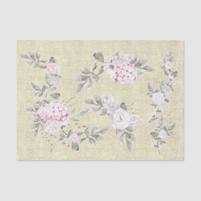 floral rustic decor tissue paper (Front)