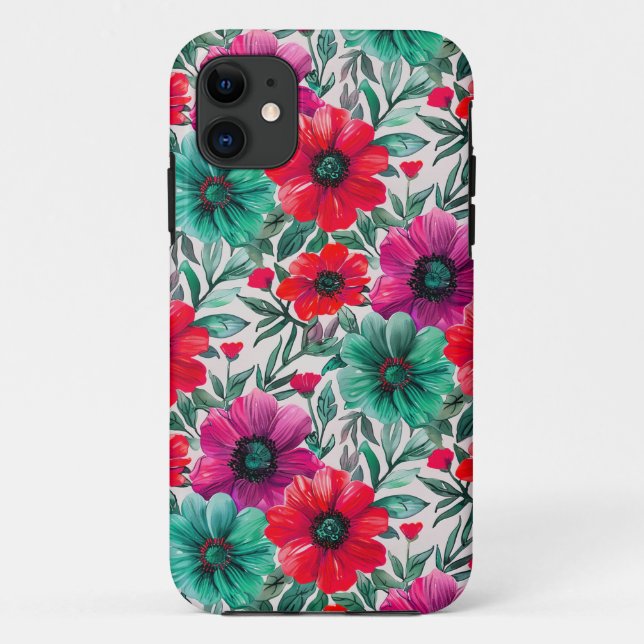  Floral rustic fashion retro pattern Case-Mate iPhone Case (Back)