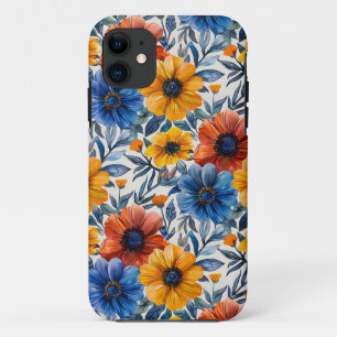 Floral rustic fashion retro pattern Case-Mate iPhone Case
