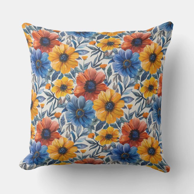  Floral rustic fashion retro pattern Cushion (Front)