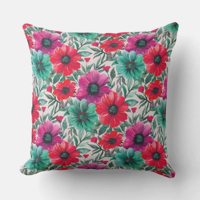  Floral rustic fashion retro pattern Cushion (Front)