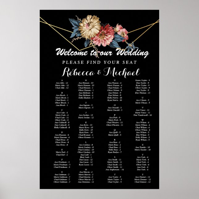 Floral Rustic Magnolia String Lights Poster (Front)