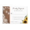 Floral Rustic Wood Sunflower String Lights RSVP