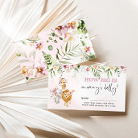 Floral Safari animals how big is mummy's belly