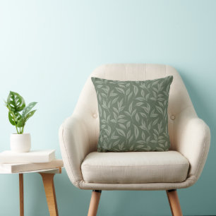 Floral Sage Green Cushion