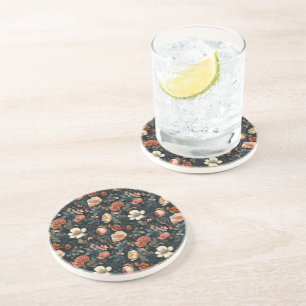 Floral Sandstone Coaster
