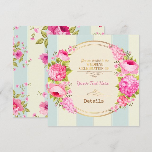 Floral Save The Date (Front/Back)