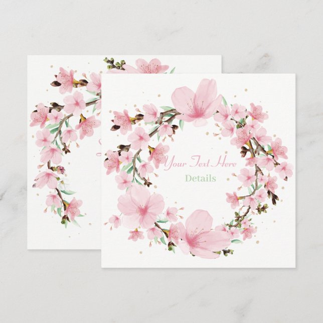  Floral Save The Date (Front/Back)
