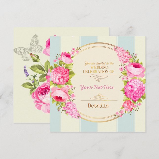 Floral Save The Date (Front/Back)