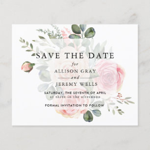 Floral Save the Date Flyer