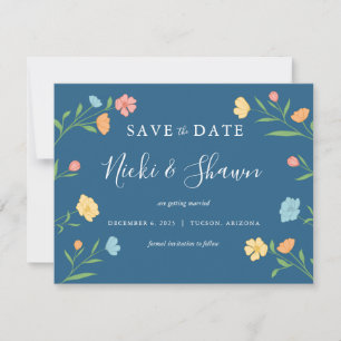 Floral Save the Date Invitation