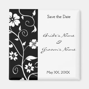 Floral Save the Date Magnet