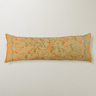 Floral Savonnerie Rose Tulip Greenery Body Cushion
