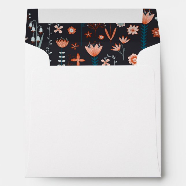 Floral Scandinavian Envelope (Back (Bottom))