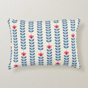 Floral Scandinavian Geometric Retro Wallpaper Decorative Cushion