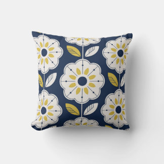 Floral Scandinavian Style Seamless Pattern Cushion