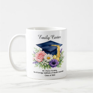 🎓Floral Scholar Celebration Mug