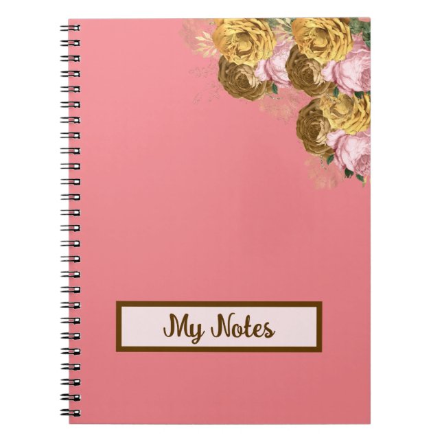 Floral School  Notebook (Front)