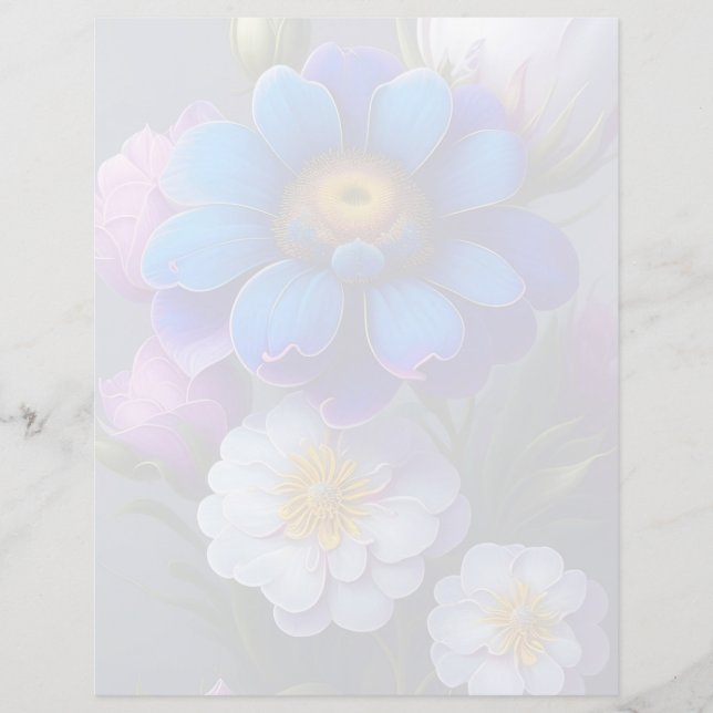 Floral Scrapbook Paper (Front)