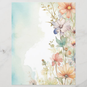 Floral Scrapbooking Paper