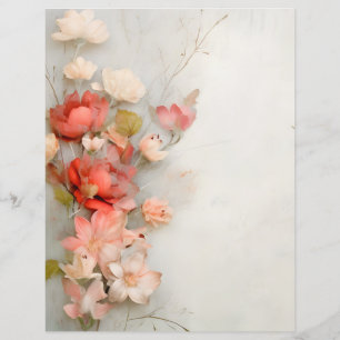 Floral Scrapbooking Paper