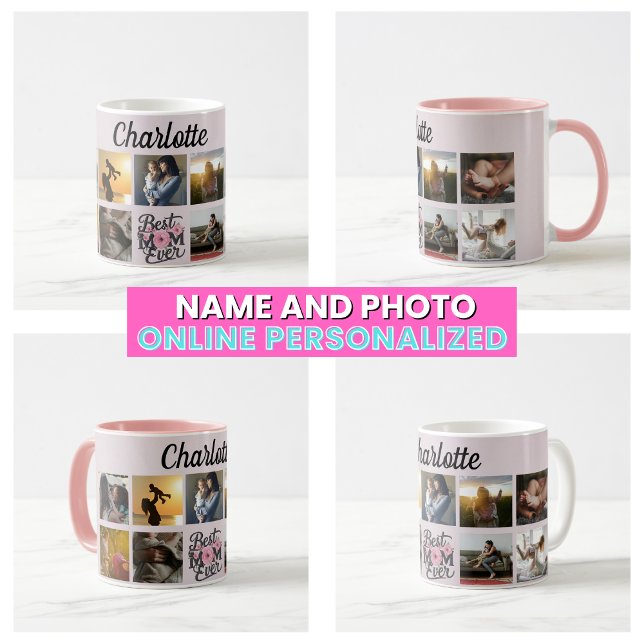 Floral Script Best Mum Ever Coffee Mug (Floral Script Best Mom Ever Coffee Mug
)