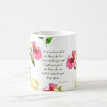 Floral Scripture Romans 8:28