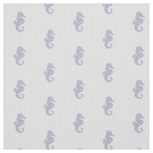 Floral Seahorse Fabric (Swatch)