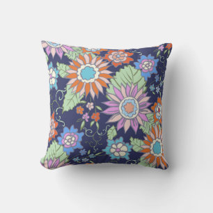 Floral seamless background pattern spring - summer cushion