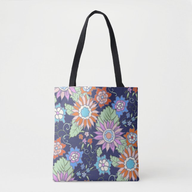 Floral seamless background pattern spring - summer tote bag (Front)