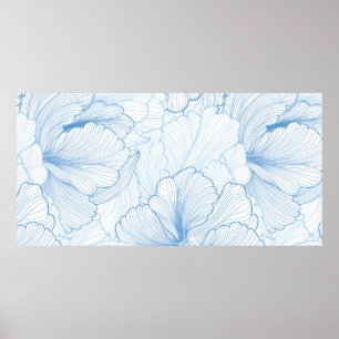 Floral seamless background. pattern with beautiful poster