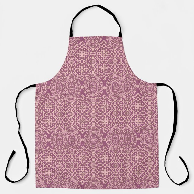 Floral Seamless: Beautiful Pattern Background Apron (Front)
