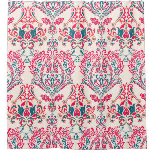 Floral seamless Ornate damask background. vintage  Shower Curtain
