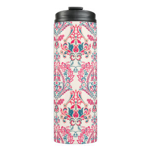 Floral seamless Ornate damask background. vintage  Thermal Tumbler