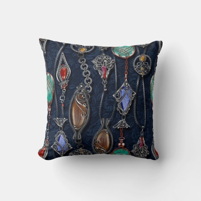 Floral seamless pattern, background In art nouveau Cushion (Front)