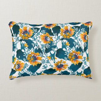 Floral seamless pattern, background In art nouveau Decorative Cushion