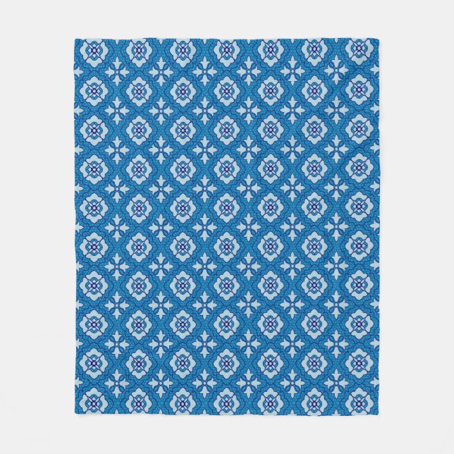 Floral seamless pattern, background In art nouveau Fleece Blanket (Front)