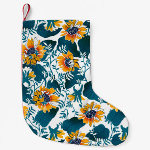 Floral seamless pattern, background In art nouveau Small Christmas Stocking