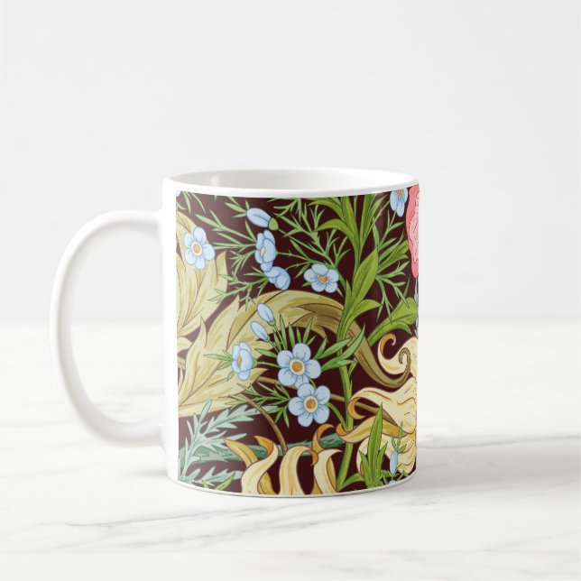 Floral Seamless pattern, background with In art no Coffee Mug (Left)