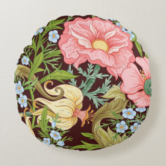 Floral Seamless pattern, background with In art no Round Cushion