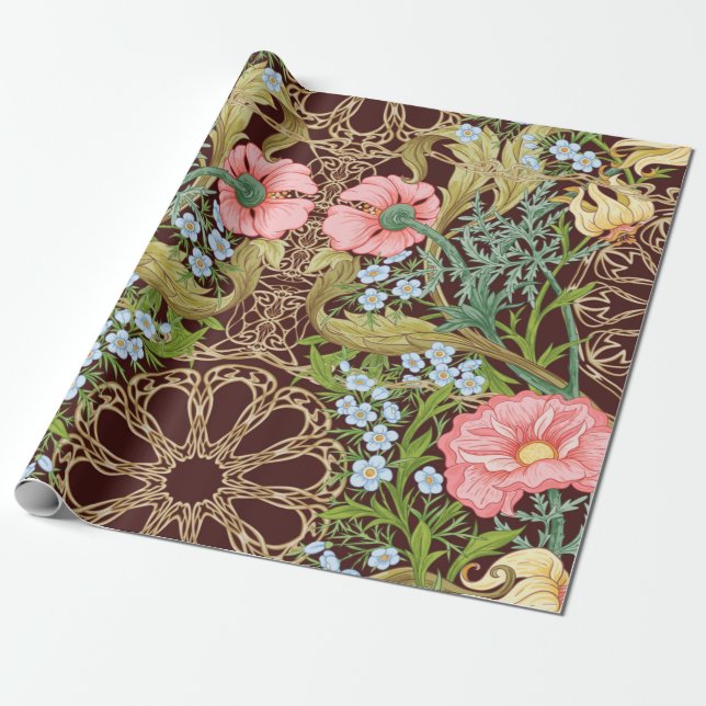 Floral Seamless pattern, background with In art no Wrapping Paper (Unrolled)