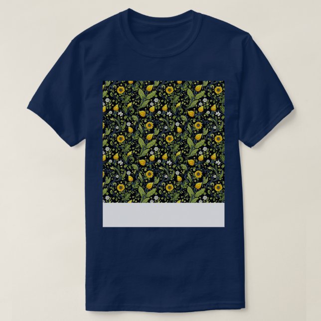 Floral Seamless Pattern Boho Flower Pretty Rose Wi T-Shirt (Design Front)