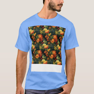 Floral Seamless Pattern Boho Flower Pretty Rose Wi T-Shirt