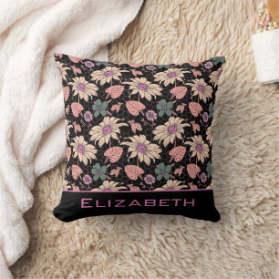Floral seamless pattern colourful personalised nam cushion