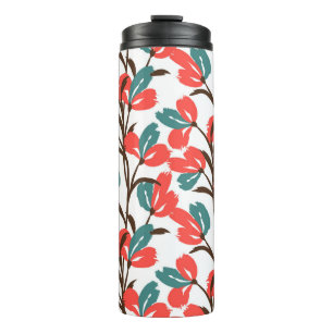 Floral seamless pattern. Cute floral background. P Thermal Tumbler