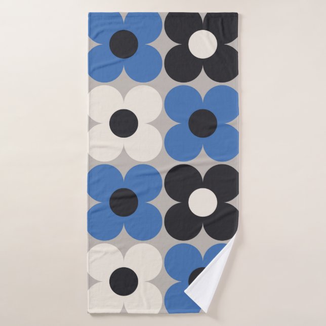 Floral seamless pattern design. Scandinavian style Bath Towel (Bath Towel)