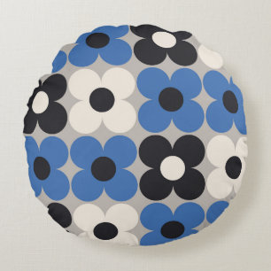 Floral seamless pattern design. Scandinavian style Round Cushion