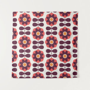 Floral seamless pattern design. Scandinavian style Tapestry
